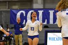 Wheaton Women's Volleyball  Wheaton Women's Volleyball vs Smith College. - Photo by Keith Nordstrom : Wheaton, Volleyball, Smith